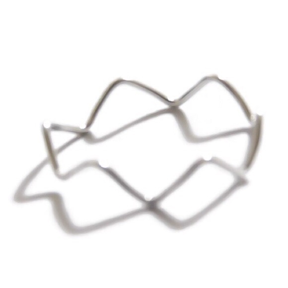 ๐ ~(2-13) 925 Sterling Silver Zigzag Chevron Skinny 1MM Stackable Band Ring~๐ - Picture 5 of 10